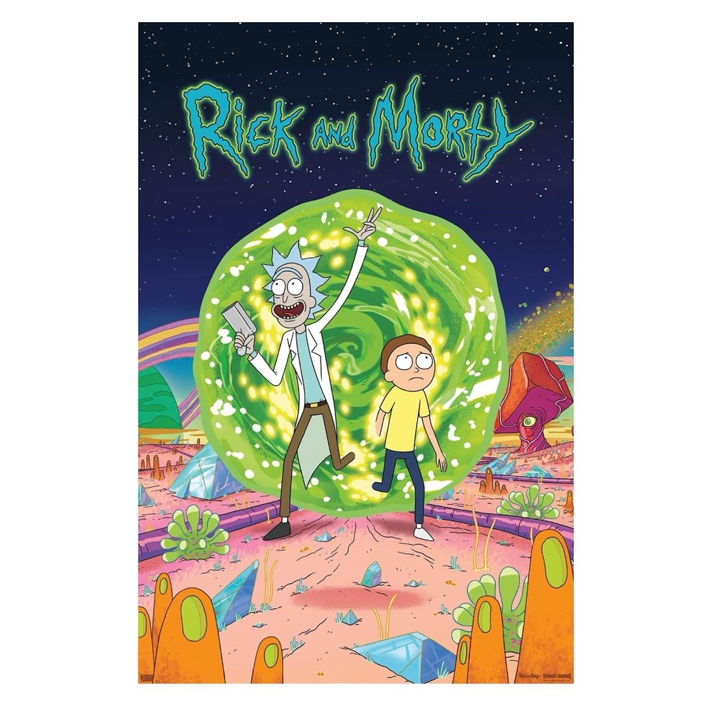 Rick And Morty‎ Eyes Poster 22x34 Vivid Colorful Fun Zany